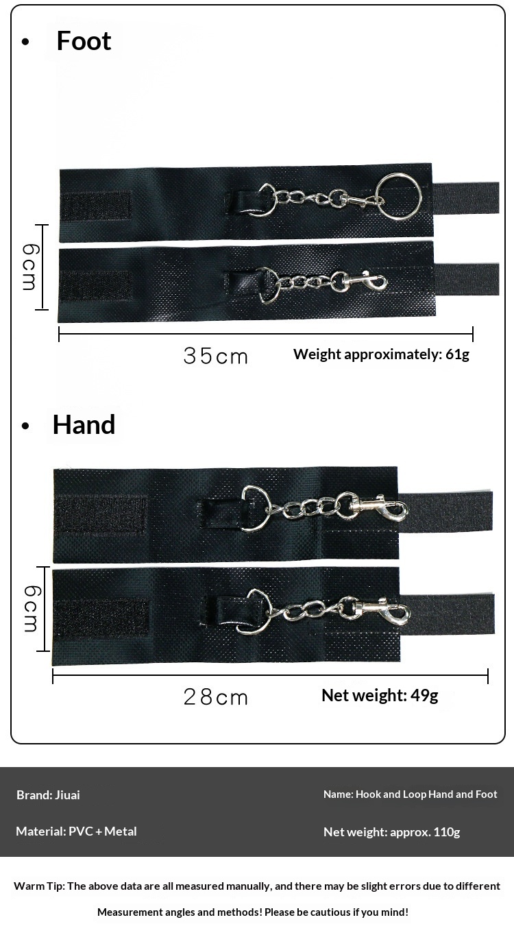 Eros Lab Jiuai SM Bondage Noga Spreader Dłonie I Stopy Kajdanki Zabawki Dla Kobiet Trening Wiązania Pary Pomoc Seksualna Małe Rekwizyty_voghion.com