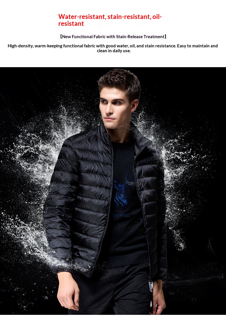 Lichtgewicht jongensjas 2025 Winter Nieuwe Heren Warme Donsjas_voghion.com