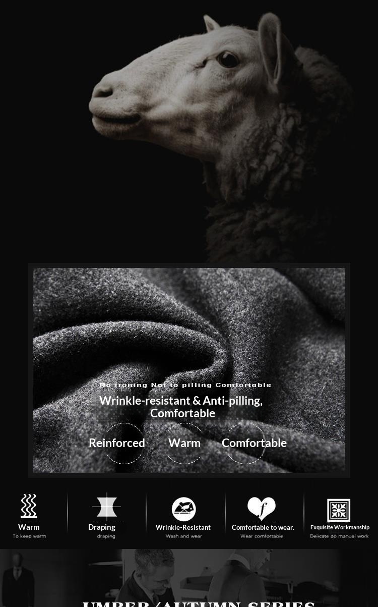 boy Boy 2025 New Autumn Winter Casual Slim Trench Coat Mid-Length Woolen Men's Clothing_voghion.com