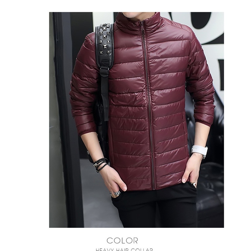 Chaqueta ligera para niño, para hombre, con cuello alto, con capucha, chaleco de exportación, talla grande, corta, con aire acondicionado y plumón._voghion.com