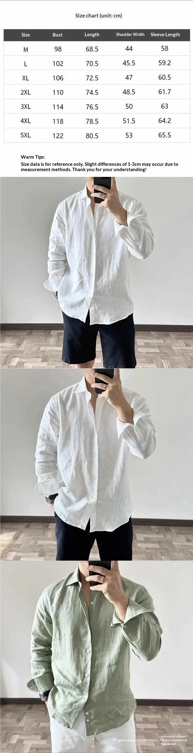 ForMen European And American Style Cotton Wrinkled For Men, Loose Breathable Long Sleeve Sun Protection Casual Versatile Solid_voghion.com