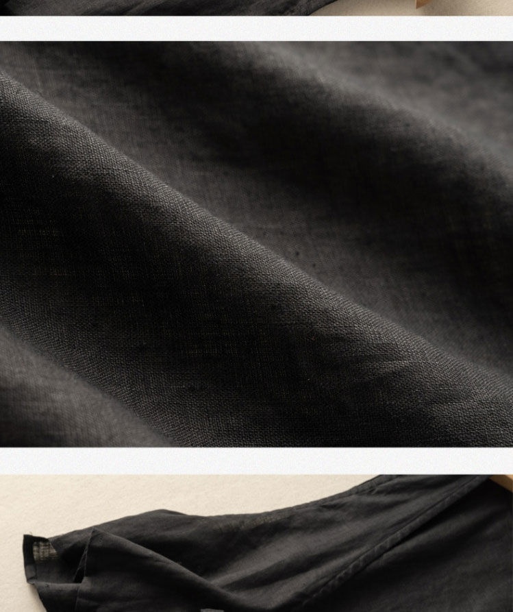 Women's Vintage Artistic British Style Sleeveless Linen V-neck Blazer Vest For Women 2025 Summer New Fashionable Jacket Top_voghion.com