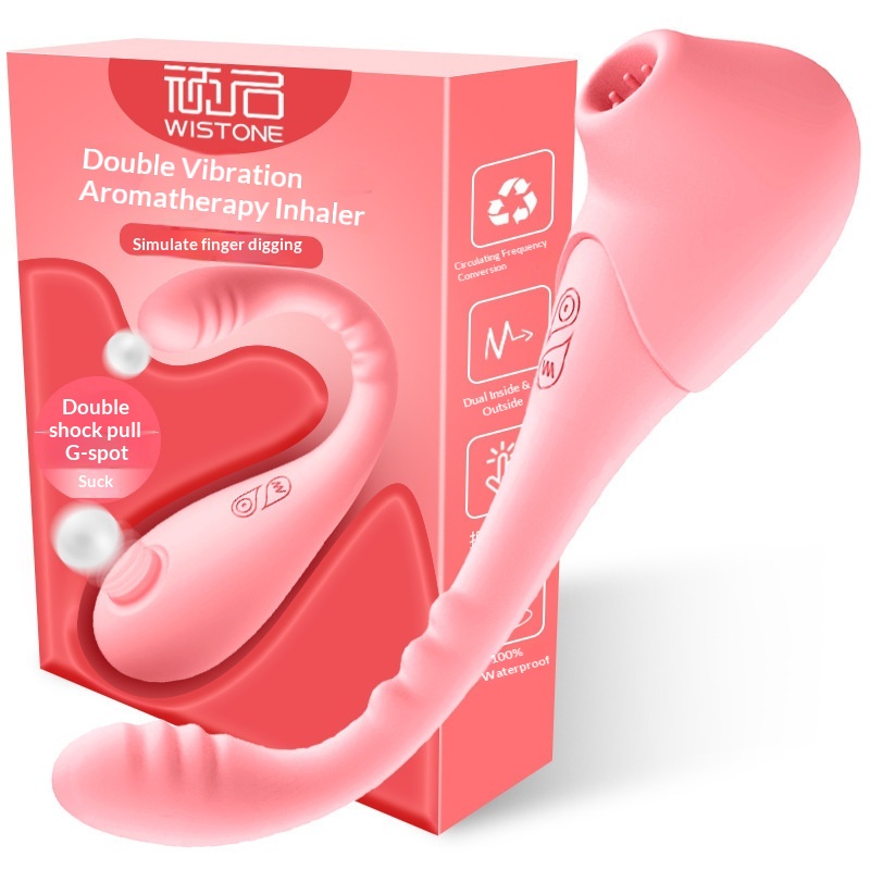 Eros Lab Color Honey Female Masturbation Dual-Head Vibrating G-Spot Sucking Automatic Massager Adult Sex Toy_voghion.com