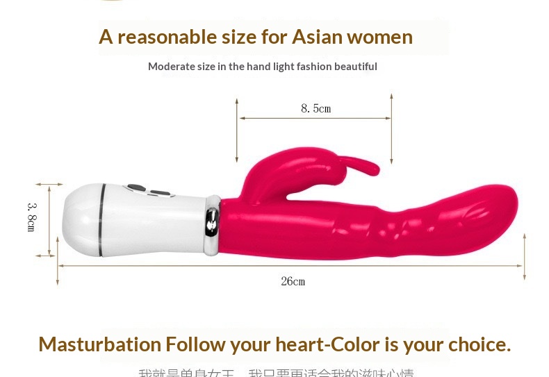 Eros Lab Dual Vibration G-Spot Vibrator Rabbit AV Massager Female Masturbator Vibrating Dildo Adult Sex Toys Wholesale_voghion.com