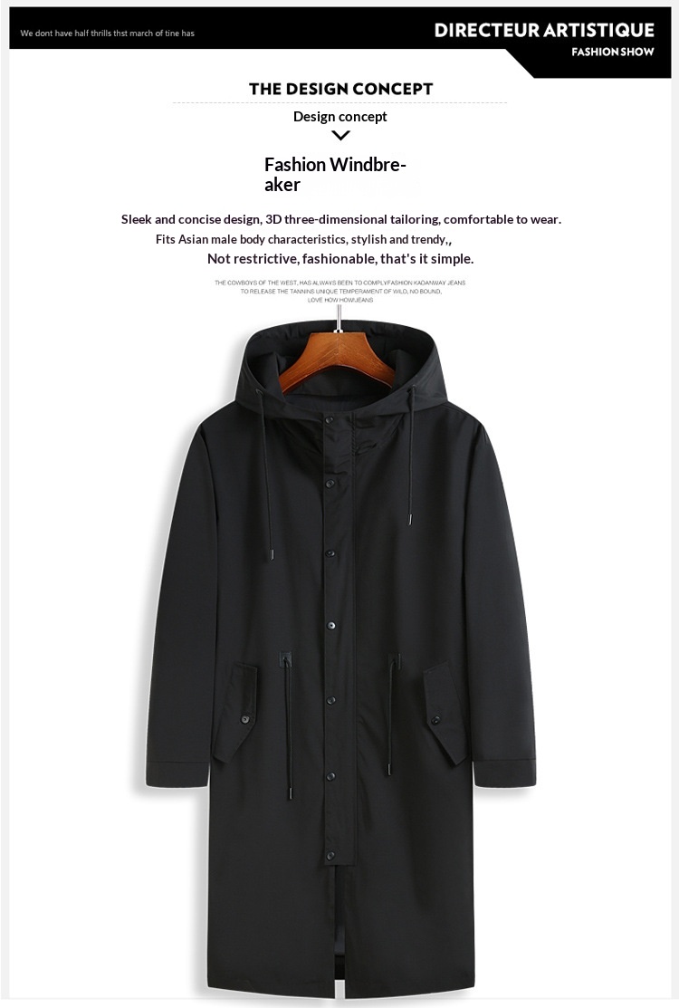 2024 Women's Spring New Trendy Plus Size Men's Mid-Length Trench Coat Jacket With Hood Fashionable Casual Slim Fit Outerwear_voghion.com