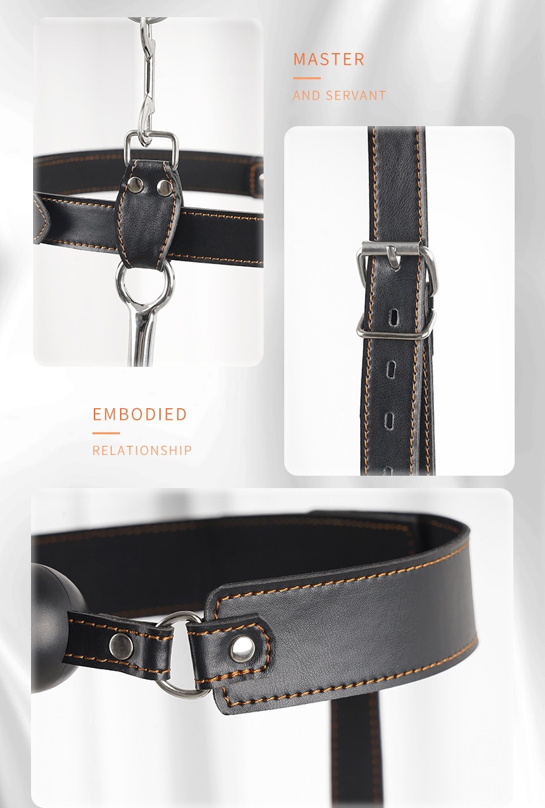 Eros Lab SM Props Alternative Restraint Collar Gag Binding Handcuffs Punishment Training Erotic Anal Hook Set Adult Sex Toys_voghion.com