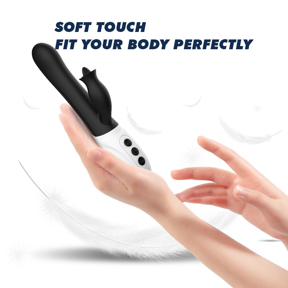 Eros Lab Wholesale AV Electric Tongue Licking Insertion Stick Silicone Vibrator Adult Masturbator Female Sex Toys_voghion.com