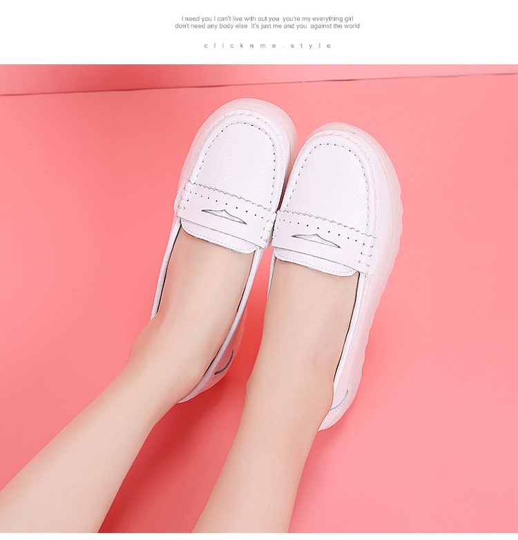 ShoeGlobe Damen-Krankenschwesterschuhe, weich, atmungsaktiv, bequem, dicke Sohle, einzeln, neues Modell, weiß, auf Lager, für Dropshipping_voghion.com