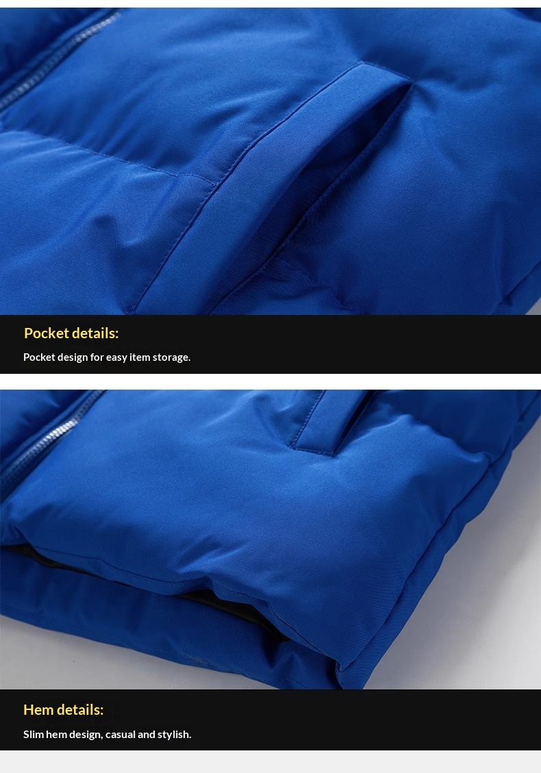 Giacca imbottita da uomo con collo alto, in cotone spesso, per uomo, marca Dropshipping_voghion.com