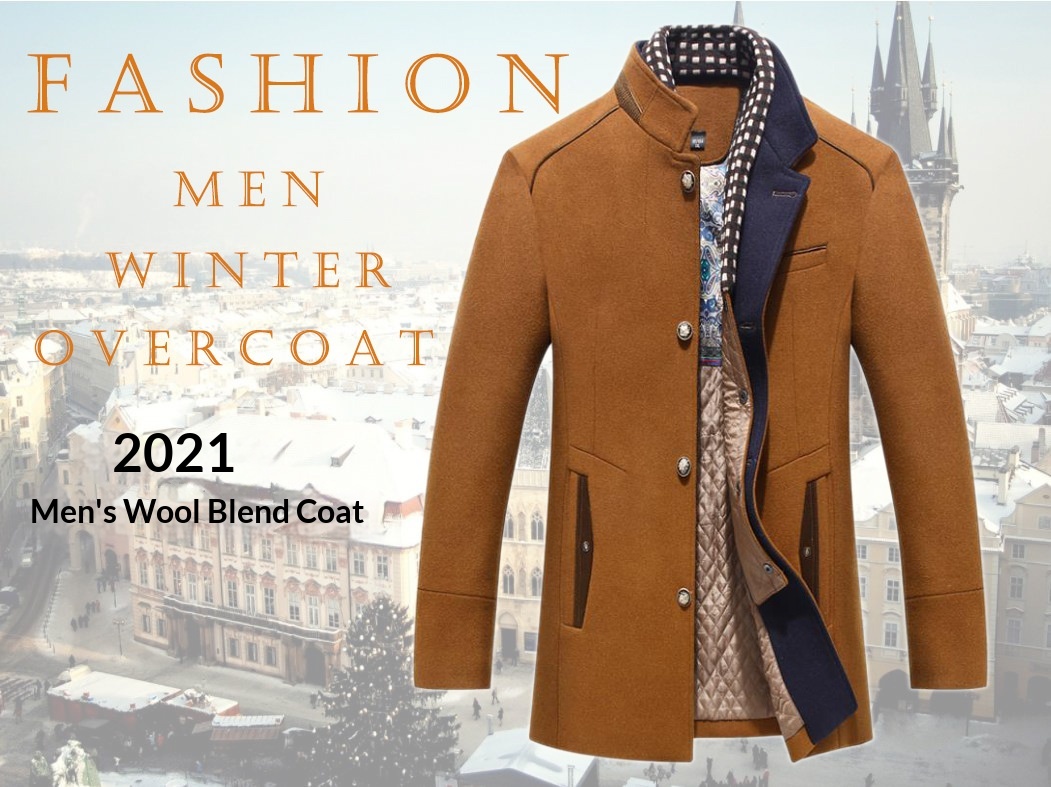 boy Boy 2022 Cross-Border Autumn Winter Thickened Woolen Coat Scarf Collar Jacket Men's Clothing Top_voghion.com