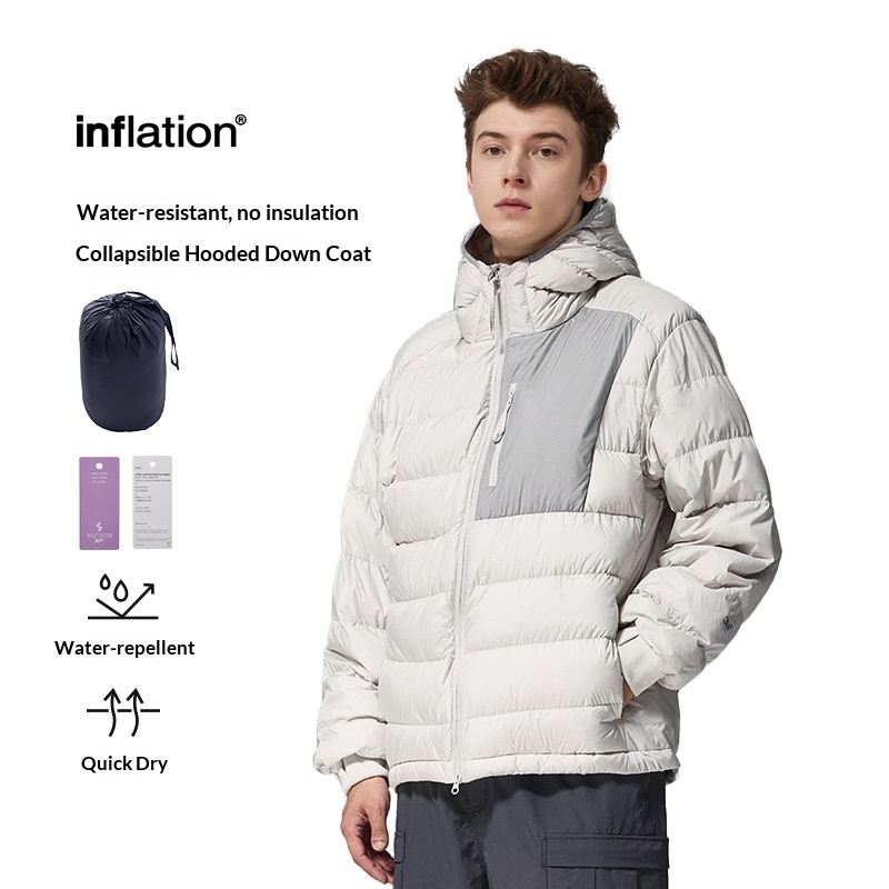 boy Jie Zhan Men's Clothing|Water-Resistant Lightweight Hooded 90 Jacket 25 Winter New Packable Down Coat For Men_voghion.com