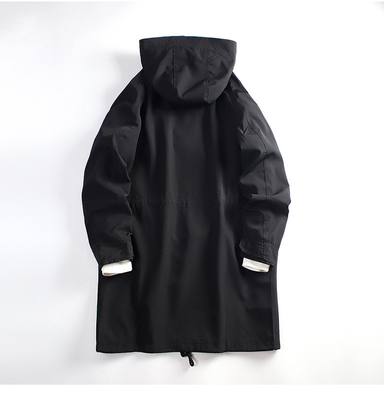 Women's Clothing Women's Men's Mid-Length Hooded Workwear Jacket 2024 Spring And Autumn Korean Style Loose Casual Coat_voghion.com