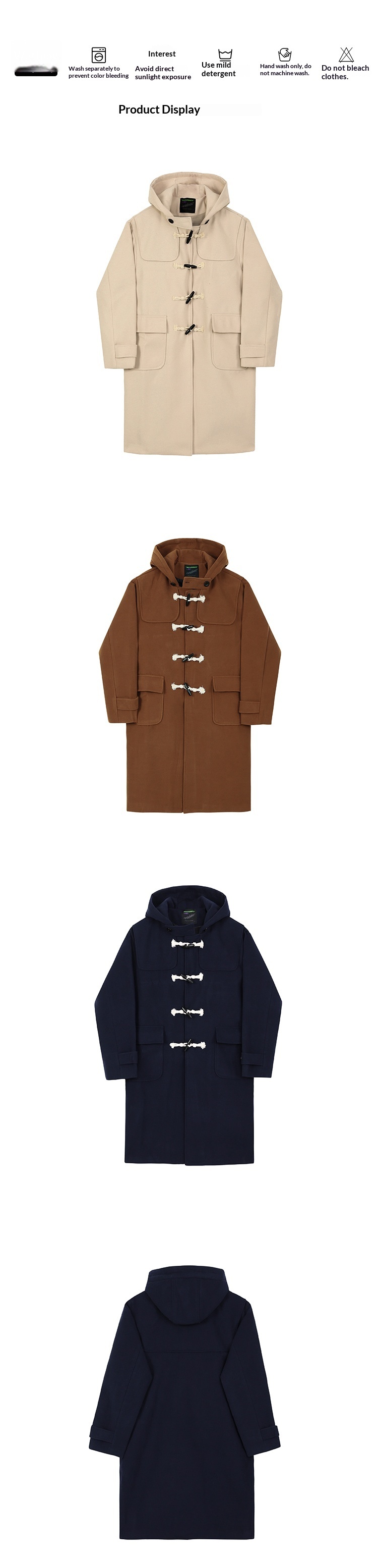 boy Boy MYQ Winter Wool For Men Korean Style Trendy Mid-Length Men's Trench Coat Loose Hooded Thickened Woolen Jacket_voghion.com