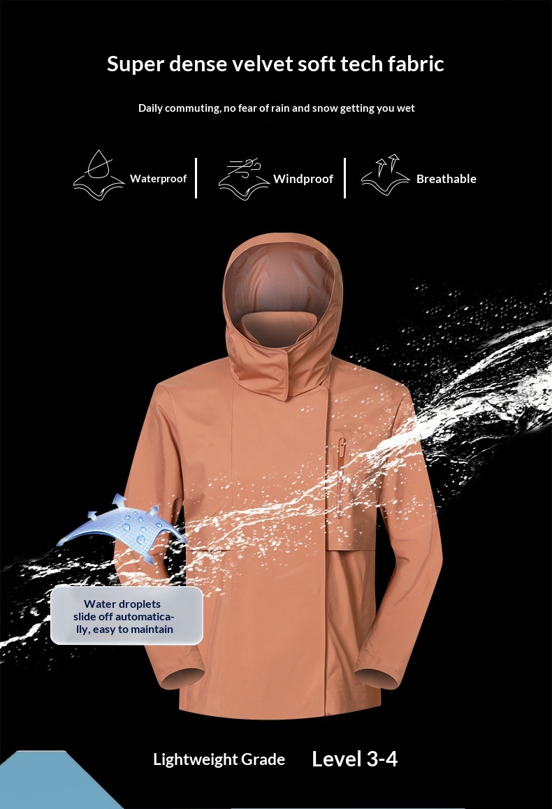 Vrouwenmode Internet Celebrity Multifunctionele Afneembare Capuchon Mode Korte Windjack Voor Vrouwen Winddicht Waterdicht Ademend_voghion.com