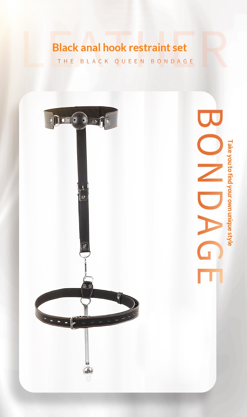 Eros Lab SM Props Alternative Restraint Collar Gag Binding Handcuffs Punishment Training Erotic Anal Hook Set Adult Sex Toys_voghion.com