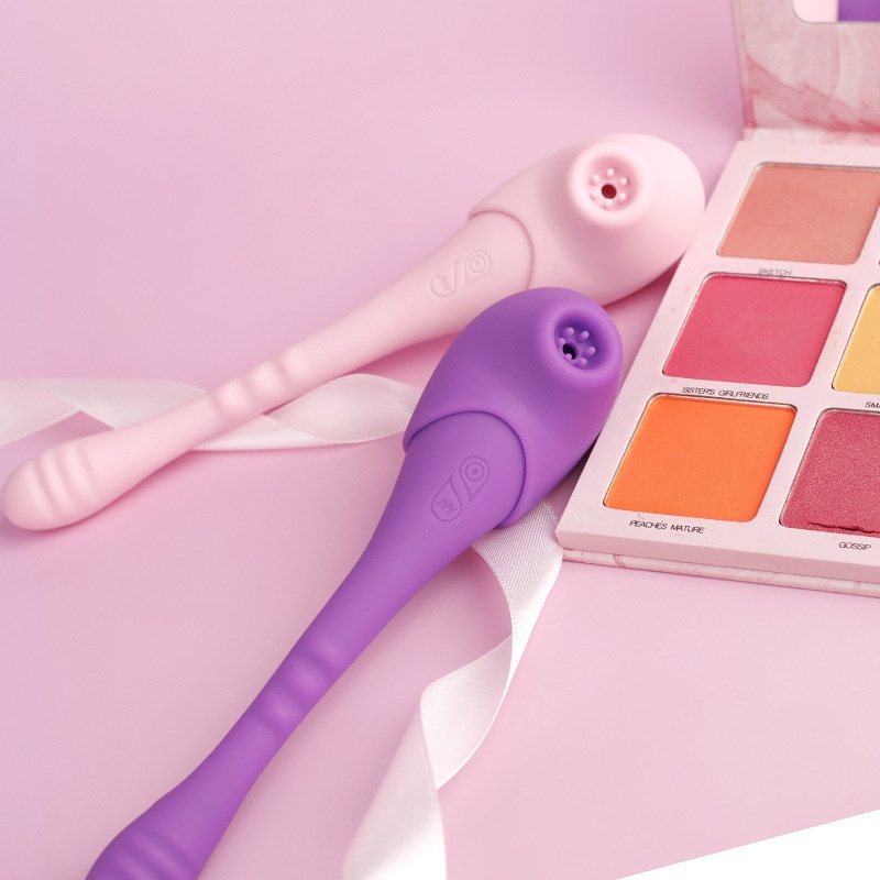 Eros Lab Color Honey Female Masturbation Dual-Head Vibrating G-Spot Sucking Automatic Massager Adult Sex Toy_voghion.com
