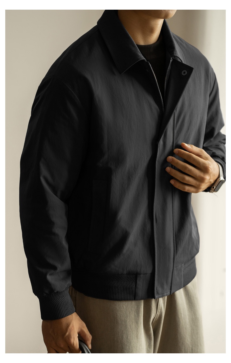 Amerikaanse stijl turn-down kraag werkkleding donsjack heren 2025 lente nieuwe warme korte losse jas vest voor heren_voghion.com