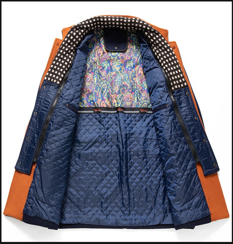 boy Boy Autumn Winter European Size Business Fashion Scarf Non-Iron Coat Men's Cross-Border Wool Jacket_voghion.com