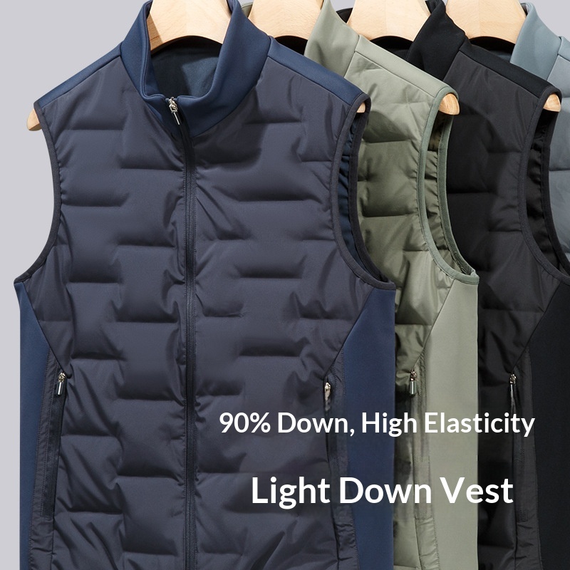 boy Warm Thickened Top Vest Sports Outdoor Lightweight Down Jacket Men's Winter_voghion.com