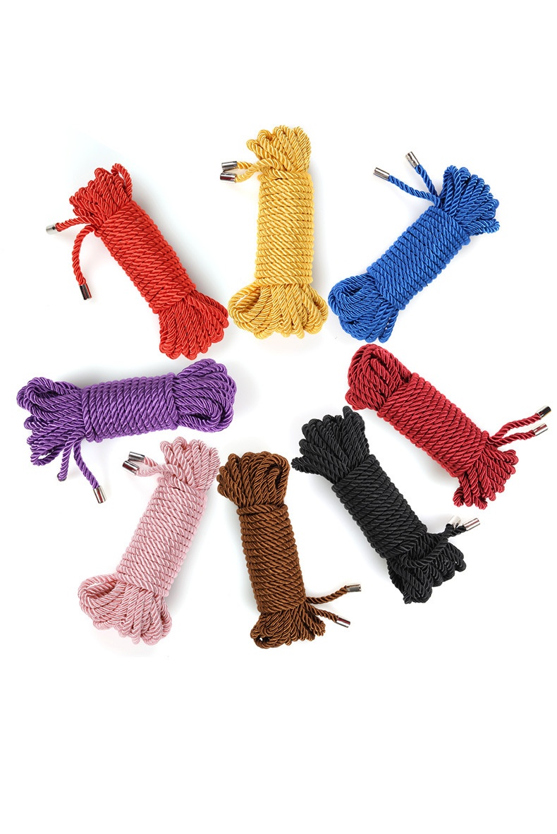 Eros Lab Metal Head Silk Binding Fun Props SM Rope Supplies Adult Emotional Sex Aid Tools Female Training_voghion.com