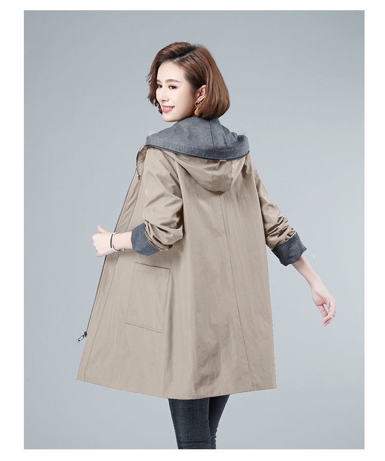 Damenbekleidung für 150 kg – Trenchcoat für Damen, neue mittellange Damenbekleidung, Mantel in Übergröße F_voghion.com