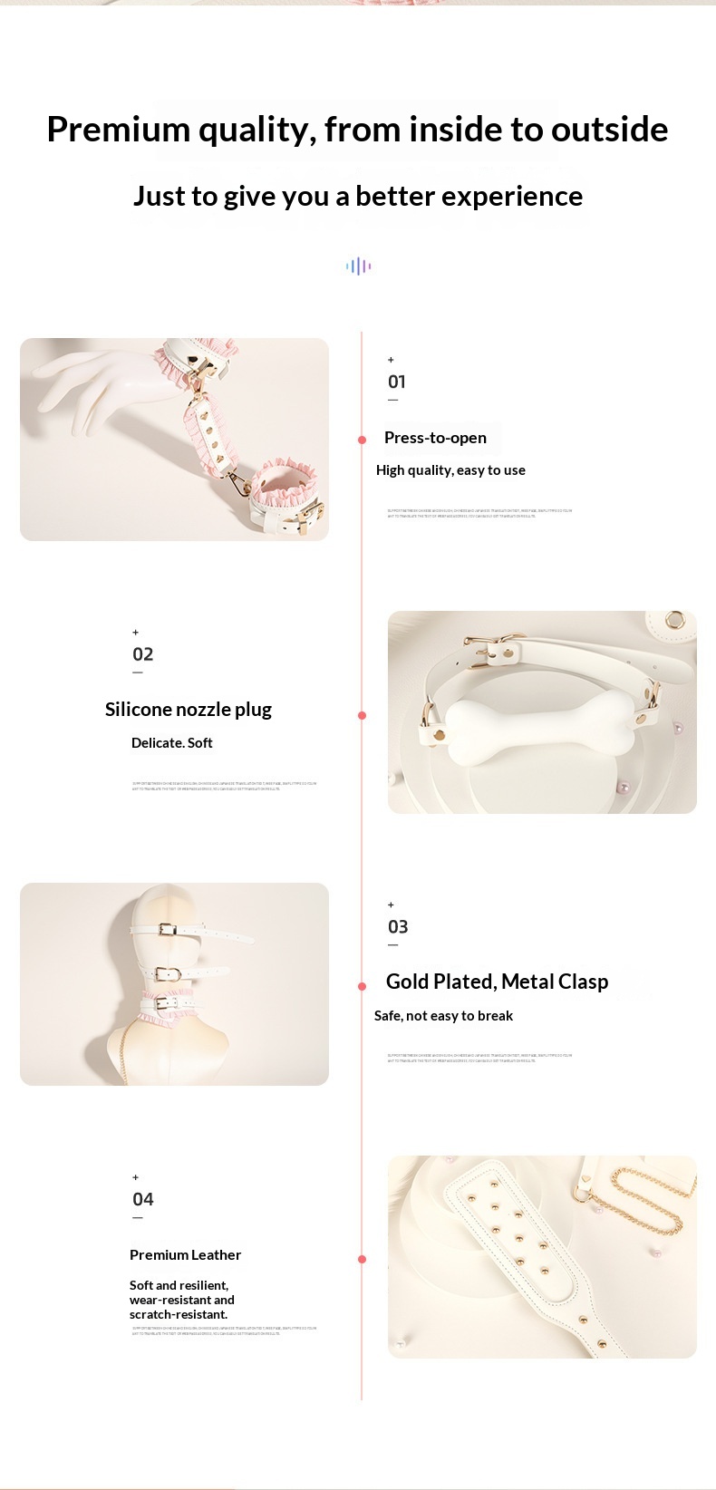 Eros Lab Spitzen-Sechsteiler-Set für Frauen SM Erotik-Requisiten Bondage-Zubehör Hilfsmittel für Erwachsene Trainings-Großhandel_voghion.com