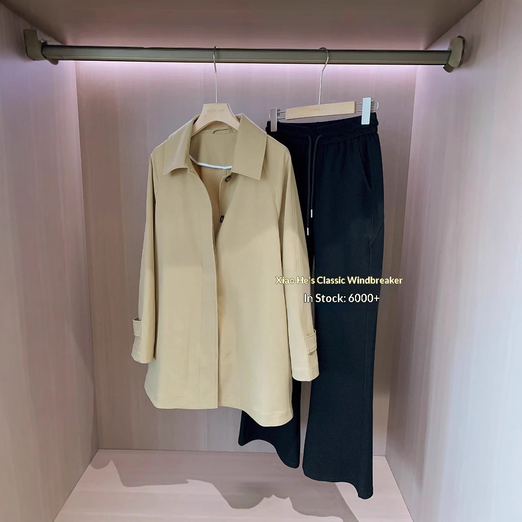 Women's Same Style!British Style Spring Women's Mid-Length Wool For Petite Women Trench Coat_voghion.com