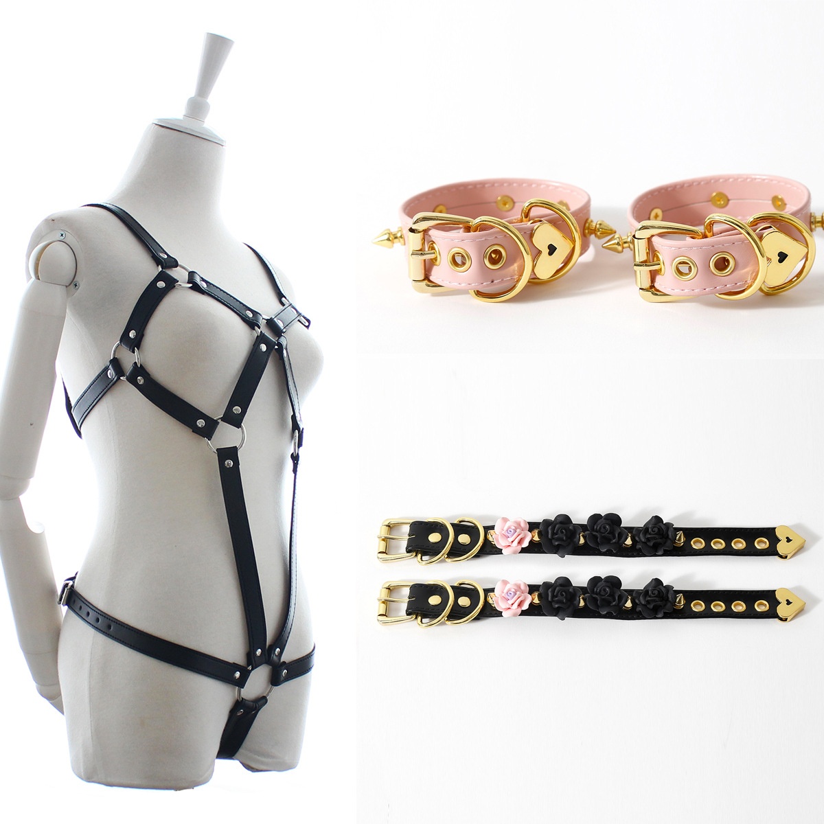 Eros Lab Sexy Backhand Handcuffs SM Alternative Toys Props Binding Restraint Tools Adult Products Couples Training Female_voghion.com