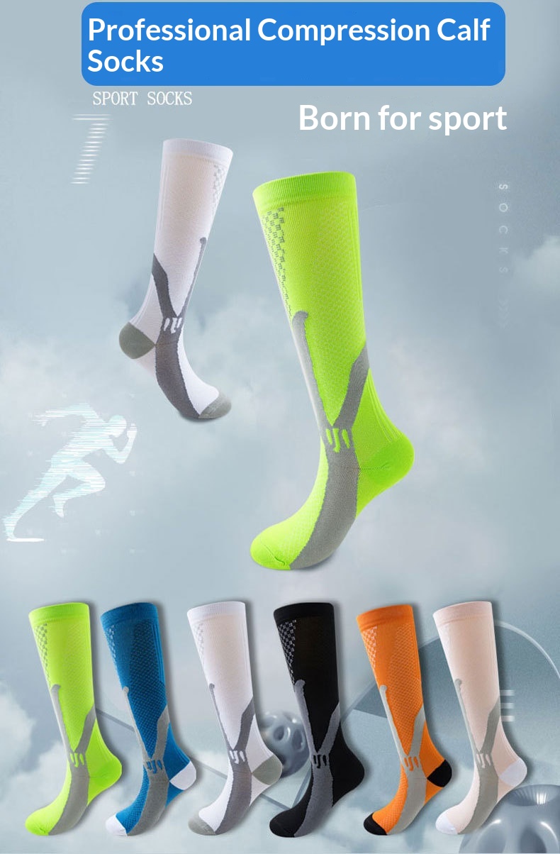 Surge Surge Professionelle Kompressionsstrümpfe für Herren und Damen – ideal für Laufen, Fitness, Pilates, Yoga und Outdoor-Sportarten_voghion.com