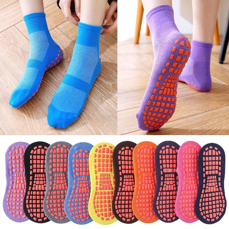 Surge Factory Direct Non-Slip Mid-Calf Mesh Trampoline Yoga Children's Early Education Floor Indoor Sports Cotton Socks_voghion.com