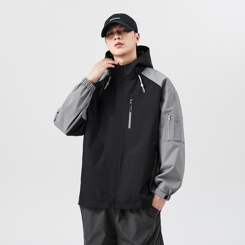 ActiveGo Winter Men's Coat Spring Autumn New Trendy Loose Fit Windbreaker Workwear Mountaineering Pilot Jacket Men_voghion.com