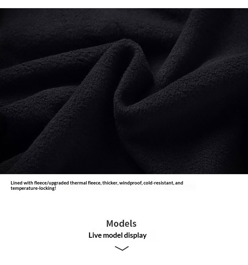 ActiveGo Plus Size Men's Outdoor Fleece Skiing Hiking Autumn Winter Thickened Warm Waterproof Wear-resistant Soft Shell Pants_voghion.com