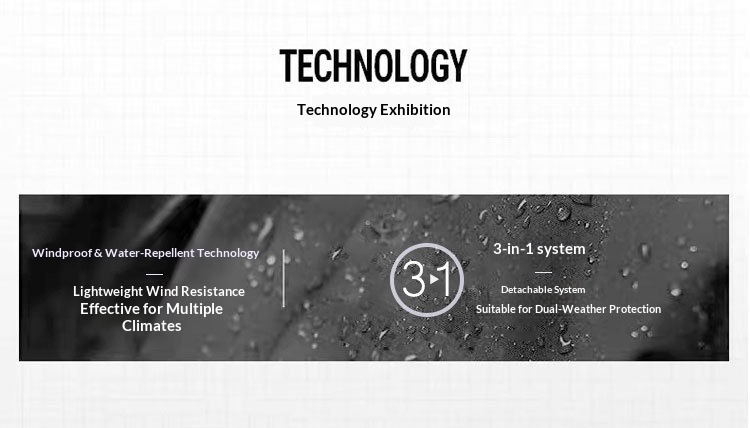 ActiveGo Langjia Same Style Autumn Winter Outdoor Jacket Three-in-One Men's Detachable Two-Piece Windproof Waterproof Coat_voghion.com