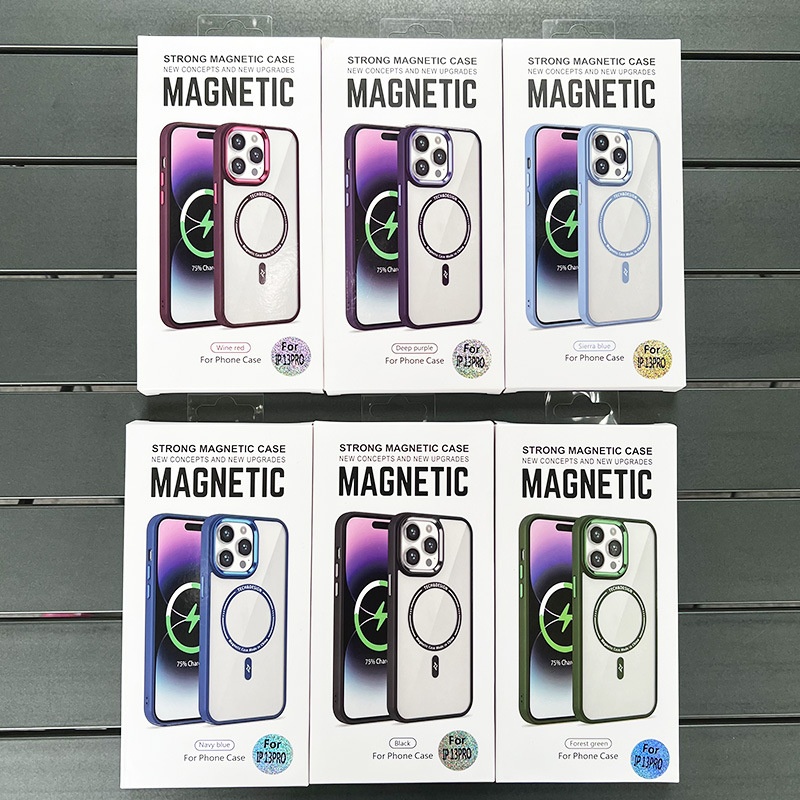 Kompatybilny z etui na telefon 15 Pro z metalowym obiektywem, 13 przyjaznym dla skóry magnetycznym etui ochronnym 14, hurtowo_voghion.com