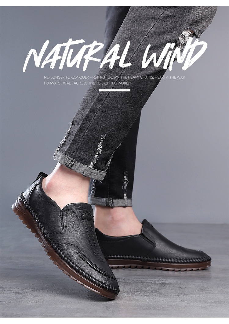 Glide 2025 Spring New Hand-stitched Leather Soft Sole Casual Men's Shoes 6855_voghion.com