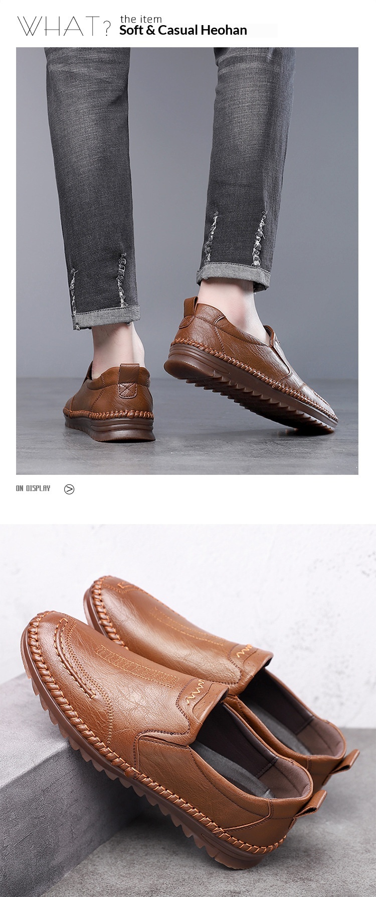 Glide 2025 Spring New Hand-stitched Leather Soft Sole Casual Men's Shoes 6855_voghion.com