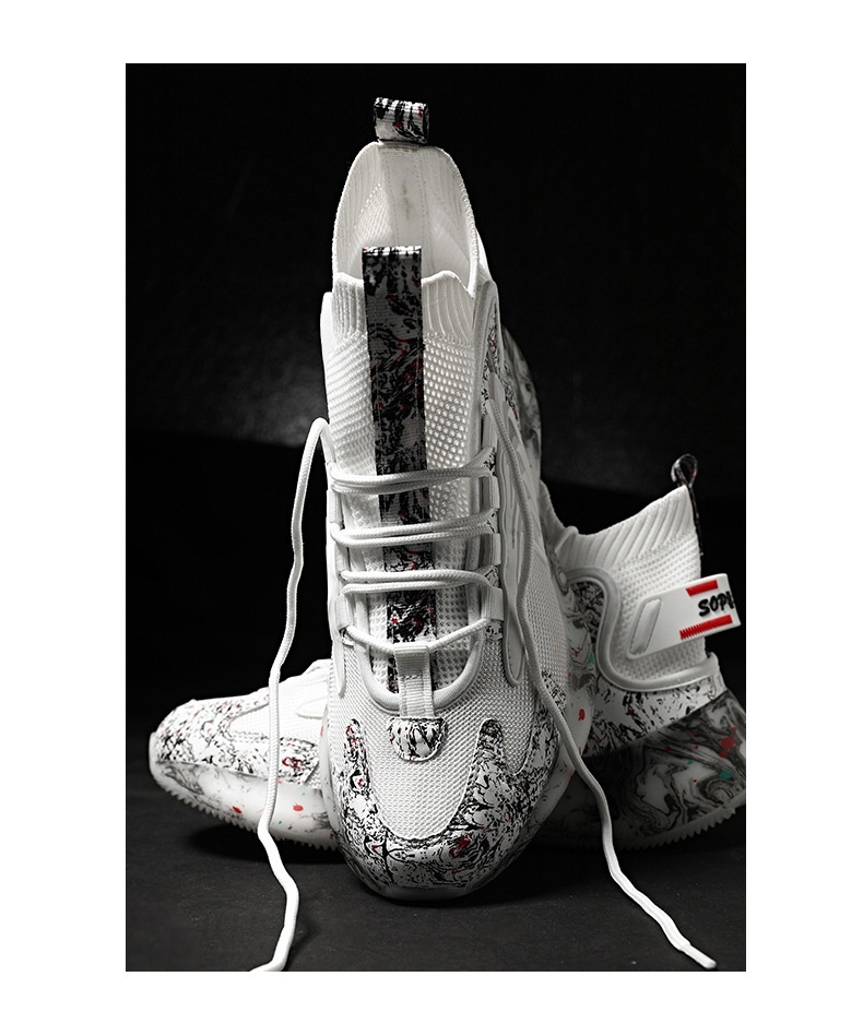 Glide Glide 2022 Autumn New Popcorn Sports Casual Breathable Men's Student Mesh Korean Style Trendy Cycling Shoes_voghion.com