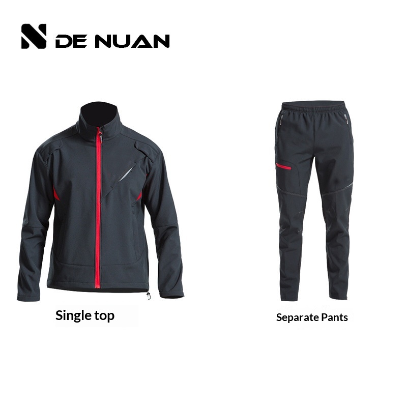 ActiveGo Winteranzug Fleece Outdoor Bergsteigen Winddichtes Set Verdickte warme Jacke für Radfahren Arbeit Kälteschutz_voghion.com