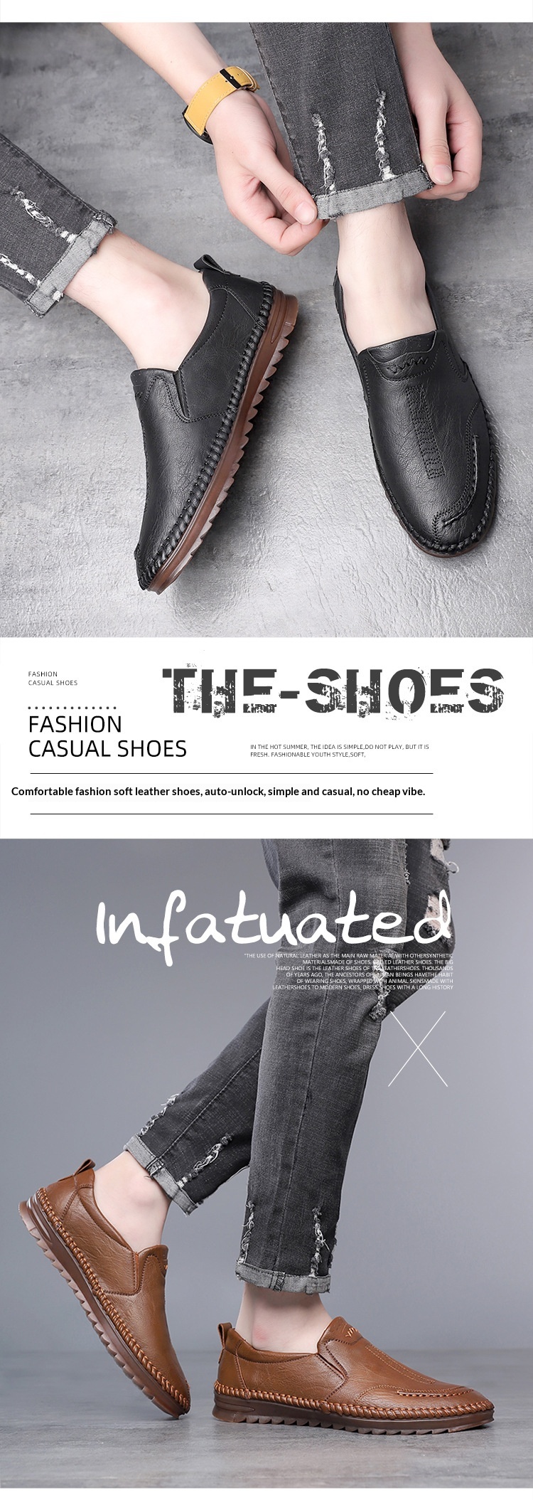 Glide 2025 Spring New Hand-stitched Leather Soft Sole Casual Men's Shoes 6855_voghion.com