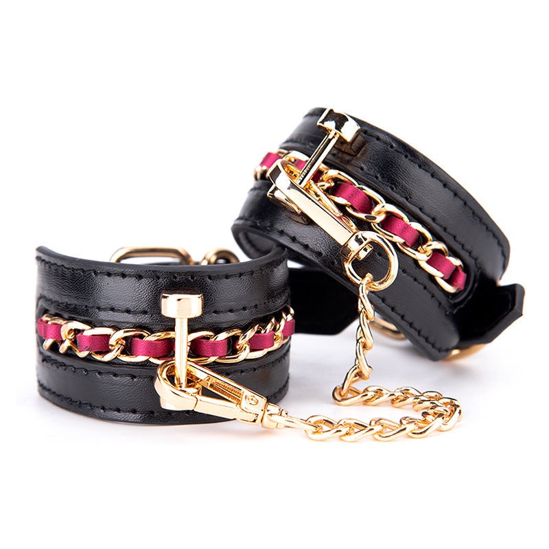 Eros Lab Adult Men's And Women's SM 6-Piece Set PU Bondage Wear Couple Passion Training Sex Toys Props_voghion.com