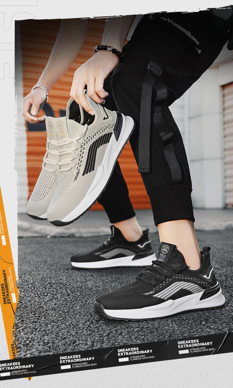 Glide New Running Soft Sole Comfortable Casual Export Mesh Breathable Trendy Brand Men's Shoes_voghion.com