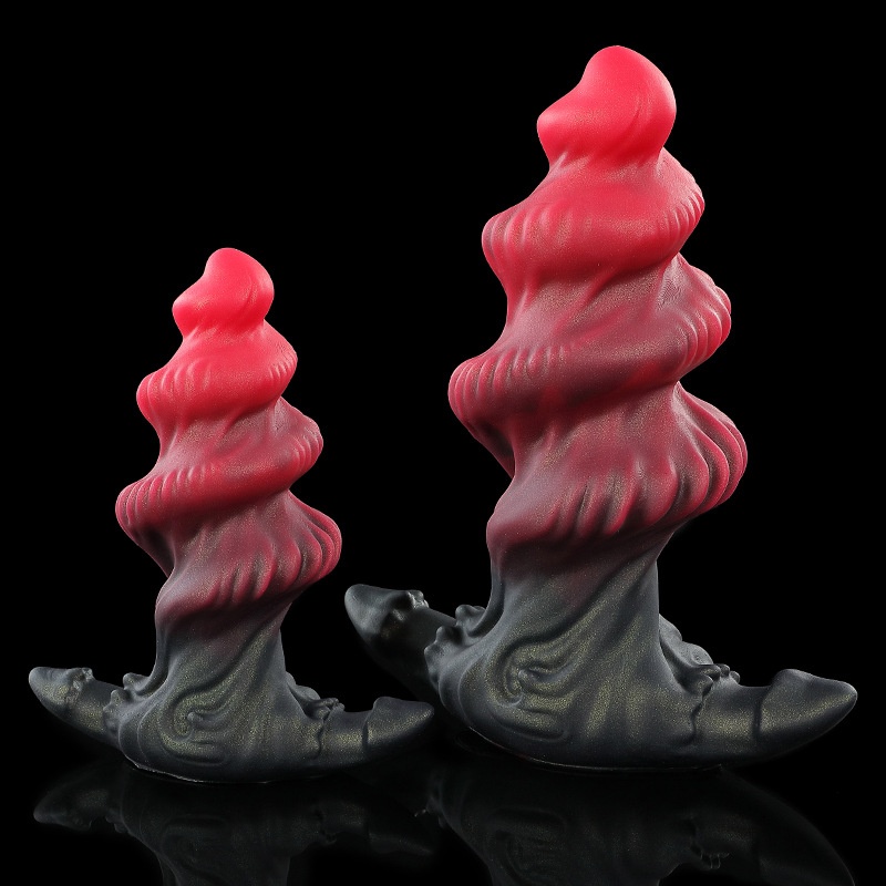 Eros Lab Liquid Silicone Mixed Color Female Wearable Threaded Anal Plug Adult Chrysanthemum Masturbator Back Court Sex Toy_voghion.com