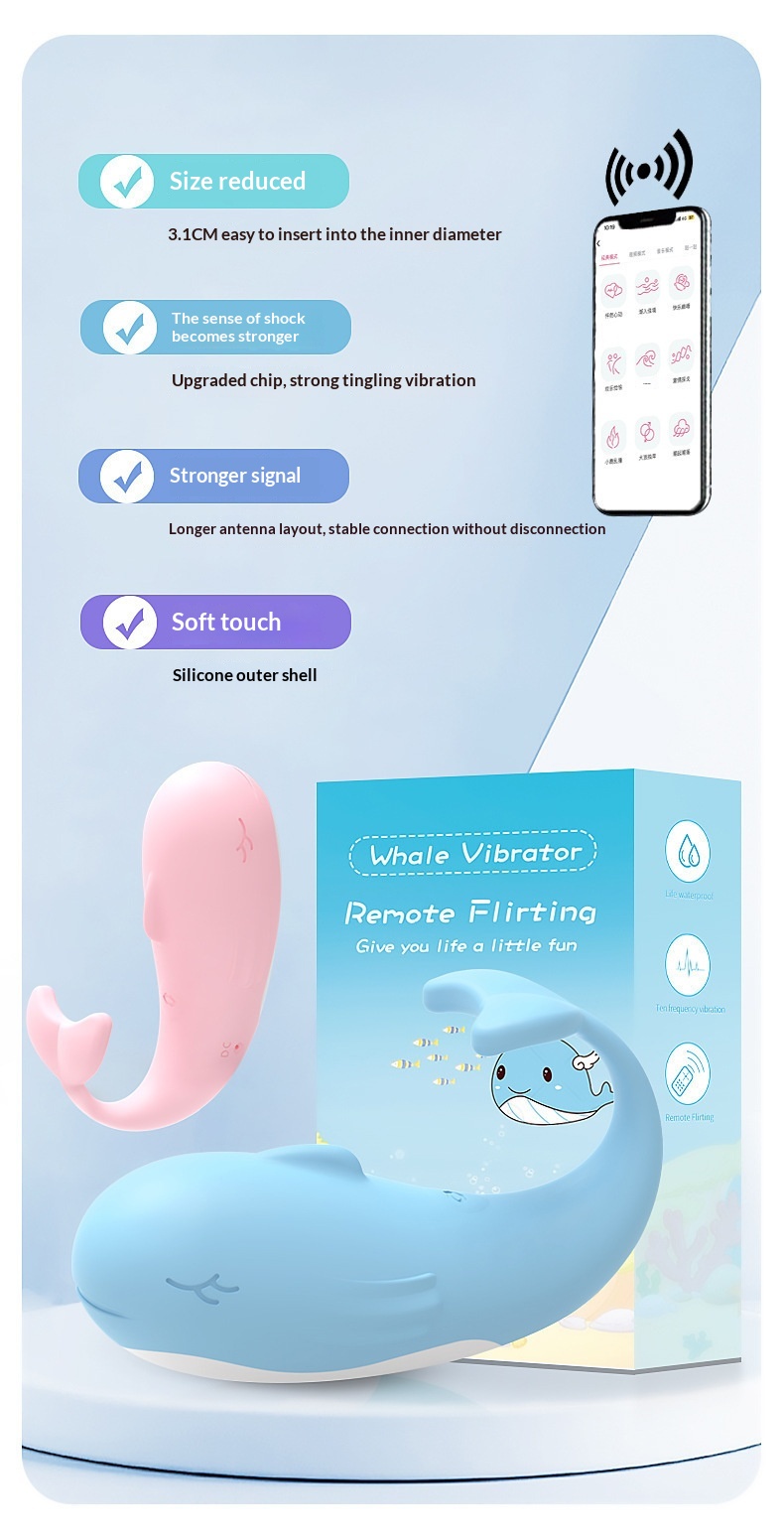 Eros Lab Little Whale Vibrator für Erwachsene, Sexspielzeug für Frauen, Stimmungsaufheller, großes Volumen, versandkostenfrei_voghion.com