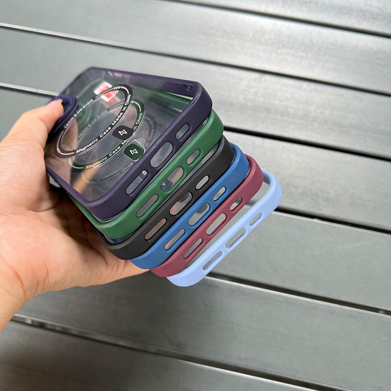 Kompatybilny z etui na telefon 15 Pro z metalowym obiektywem, 13 przyjaznym dla skóry magnetycznym etui ochronnym 14, hurtowo_voghion.com