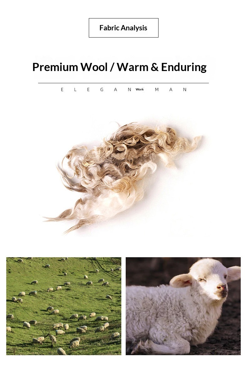 BOY BOY Autumn Winter Handmade Double-Sided Wool Herringbone Pattern Men's Split Non-Iron Small Suit Jacket For Men_voghion.com