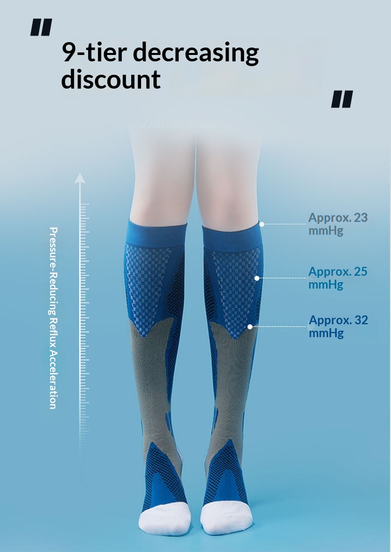 Surge Surge Professionelle Kompressionsstrümpfe für Herren und Damen – ideal für Laufen, Fitness, Pilates, Yoga und Outdoor-Sportarten_voghion.com