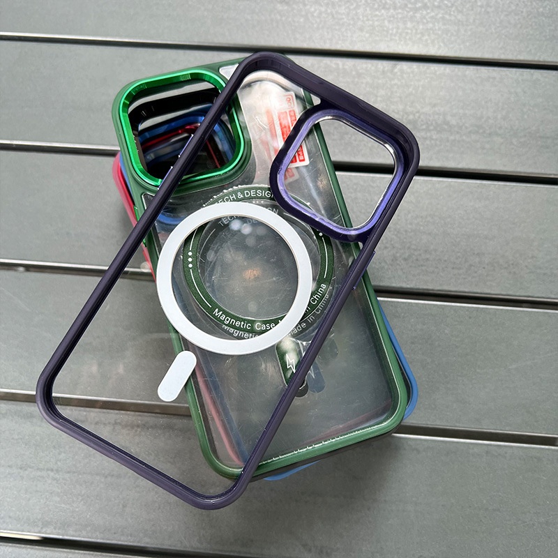 Kompatybilny z etui na telefon 15 Pro z metalowym obiektywem, 13 przyjaznym dla skóry magnetycznym etui ochronnym 14, hurtowo_voghion.com