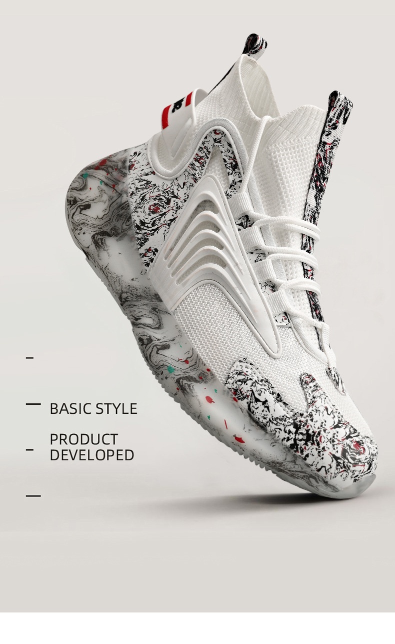 Glide Glide 2022 Autumn New Popcorn Sports Casual Breathable Men's Student Mesh Korean Style Trendy Cycling Shoes_voghion.com