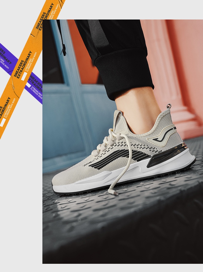 Glide New Running Soft Sole Comfortable Casual Export Mesh Breathable Trendy Brand Men's Shoes_voghion.com