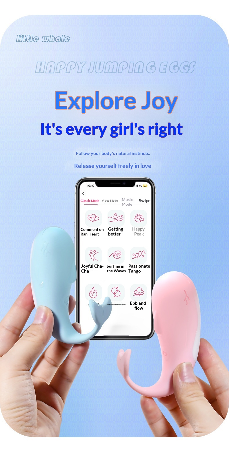 Eros Lab Little Whale Vibrator für Erwachsene, Sexspielzeug für Frauen, Stimmungsaufheller, großes Volumen, versandkostenfrei_voghion.com